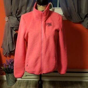 Pink fleece jacket